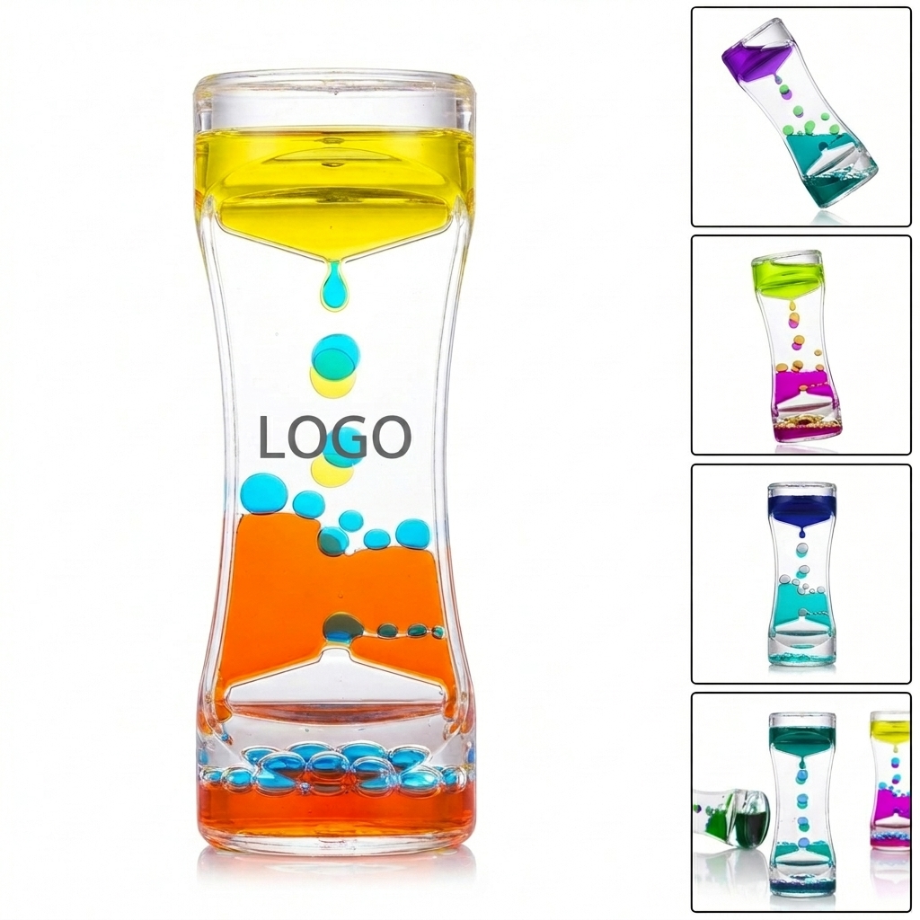 Color Flow Liquid Hourglass Sensory Toy