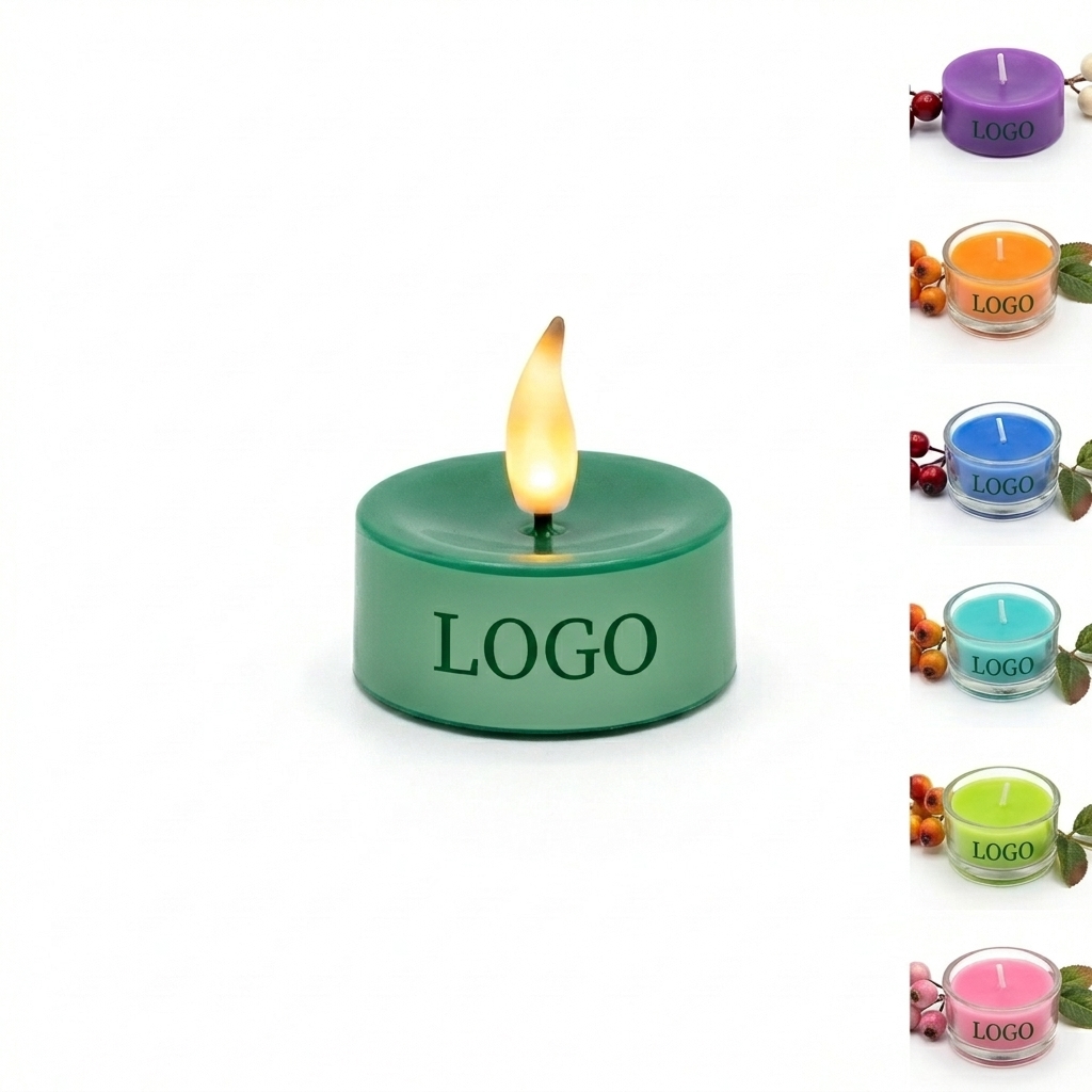 Flameless LED Electronic Candle with Replaceable Battery & Custom Logo