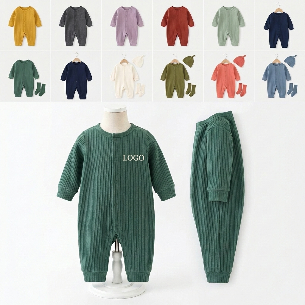 SoftCotton CrawlSuit: 100% Pure Cotton Baby Crawling Clothes for Comfort & Protection