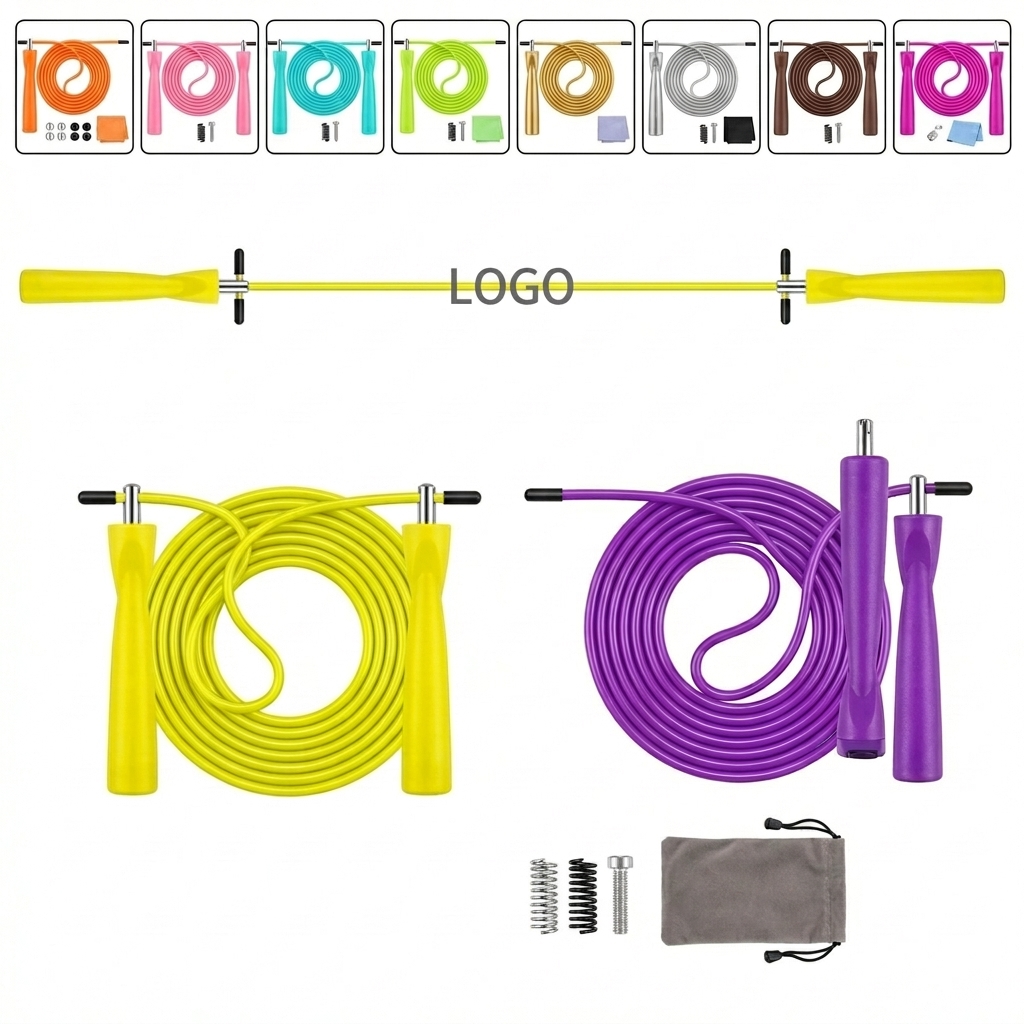 Quick-Speed Adjustable Steel Jump Rope for MMA & Double Unders