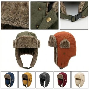 Windproof Ski Mask Beanie with Ear Flaps for Cold Weather Outdoor Activities