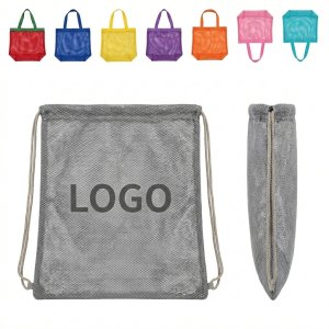 Multi-Purpose Mesh Tote Bags & Drawstring Pouch Set