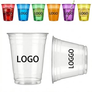 Premium 2 oz Disposable Plastic Cups - Assorted Colors & Clear