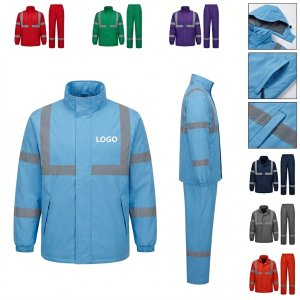 All-Weather Reflective Windproof PVC Rain Suit Set