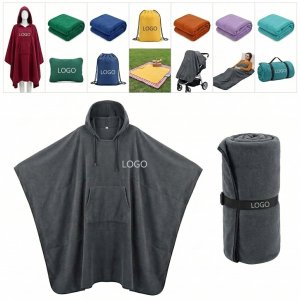All-Season Waterproof Hooded Blanket for Camping, Picnics & Rain Poncho