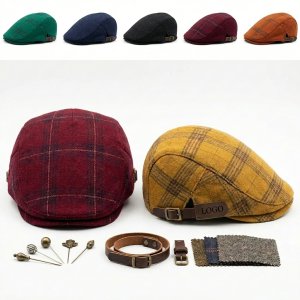 Classic Men's Flat Cap - Versatile Ivy Hat in Multiple Colors